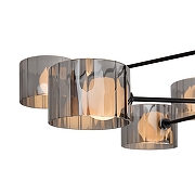 Люстра на штанге Freya Flight FR5544CL-10B цвет плафона/подвески Светло-серый, цвет арматуры Черный-3