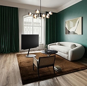 Люстра на штанге Freya Flight FR5544CL-10B цвет плафона/подвески Светло-серый, цвет арматуры Черный-5