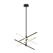 Люстра на штанге Freya Brilliance FR5557PL-L22B цвет черный-1