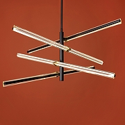 Люстра на штанге Freya Brilliance FR5557PL-L22B цвет черный-3