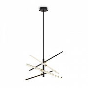 Люстра на штанге Freya Brilliance FR5557PL-L22B цвет плафона/подвески Прозрачный, цвет арматуры Черный-4