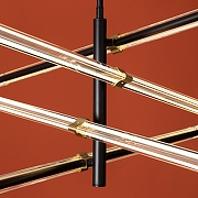 Люстра на штанге Freya Brilliance FR5557PL-L22B цвет плафона/подвески Прозрачный, цвет арматуры Черный-6