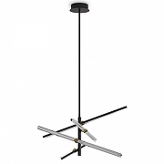 Люстра на штанге Freya Brilliance FR5557PL-L32B цвет плафона/подвески Прозрачный, цвет арматуры Черный