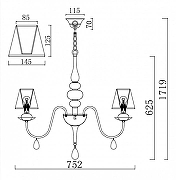 Люстра Freya Eliza FR5756-PL-06-W цвет белый-9