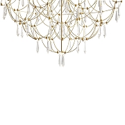 Люстра Freya Amela FR6138PL-L44BS цвет плафона/подвески Прозрачный, цвет арматуры Латунь-4