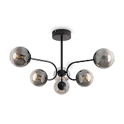 Люстра на штанге Freya Arch FR6178CL-L30B цвет черный-1