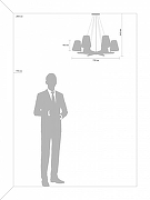 Люстра Freya Arellano FR8019PL-06W цвет плафона/подвески Белый, цвет арматуры Белый-3