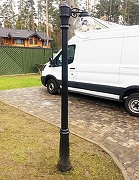 Фонарный столб Fumagalli Globe 250 G25.156.S10.AXF1R цвет плафона/подвески Прозрачный, цвет арматуры Черный-2