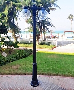 Фонарный столб Fumagalli Globe 250 G25.156.S20.AXF1R цвет плафона/подвески Прозрачный, цвет арматуры Черный-4