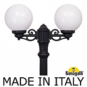 Фонарный столб Fumagalli Globe 250 G25.156.S20.AYF1R цвет плафона/подвески Белый, цвет арматуры Черный-1