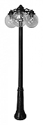 Фонарный столб Fumagalli Globe 250 G25.157.S30.AXF1RDN цвет плафона/подвески Прозрачный, цвет арматуры Черный