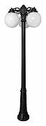 Фонарный столб Fumagalli Globe 250 G25.157.S30.AYF1RDN цвет плафона/подвески Белый, цвет арматуры Черный