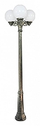 Фонарный столб Fumagalli Globe 250 G25.157.S30.BYF1R цвет плафона/подвески Белый, цвет арматуры Бронза