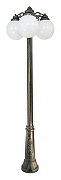Фонарный столб Fumagalli Globe 250 G25.157.S30.BYF1RDN цвет плафона/подвески Белый, цвет арматуры Бронза