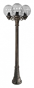 Фонарный столб Fumagalli Globe 250 G25.158.S30.BZF1R цвет плафона/подвески Дымчатый, цвет арматуры Бронза