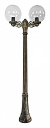 Фонарный столб Fumagalli Globe 300 G30.156.S20.BXF1R цвет плафона/подвески Прозрачный, цвет арматуры Бронза