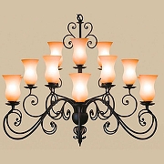 Люстра L'Arte Luce Bozen L12315.36 цвет плафона/подвески Коричневый, цвет арматуры Коричневый