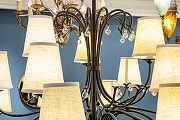 Люстра L'Arte Luce Chalet L17800.03 цвет плафона/подвески Бежевый, Прозрачный, цвет арматуры Коричневый-3