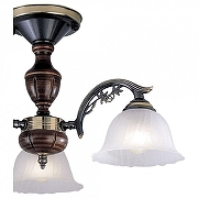 Люстра Reccagni Angelo 2700 L 2700/3 цвет плафона/подвески Белый, цвет арматуры Бронза, Коричневый-2
