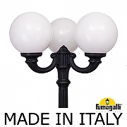Фонарный столб Fumagalli Globe 300 G30.157.R30.AYF1R цвет плафона/подвески Опал, цвет арматуры Черный-1