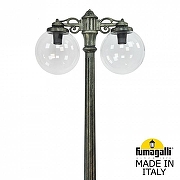 Фонарный столб Fumagalli Globe 300 G30.157.S20.BXF1RDN цвет плафона/подвески Прозрачный, цвет арматуры Бронза-1