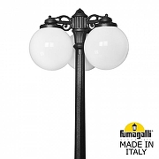 Фонарный столб Fumagalli Globe 300 G30.157.S30.AYF1RDN цвет плафона/подвески Опал, цвет арматуры Черный-1