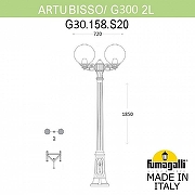 Фонарный столб Fumagalli Globe 300 G30.158.S20.BZF1R цвет плафона/подвески Дымчатый, цвет арматуры Бронза-5