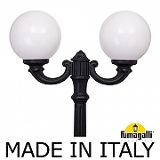 Фонарный столб Fumagalli Globe 300 G30.202.R20.AYF1R цвет плафона/подвески Опал, цвет арматуры Черный-1