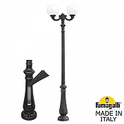 Фонарный столб Fumagalli Globe 300 G30.202.R20.AYF1R цвет плафона/подвески Опал, цвет арматуры Черный-2