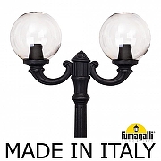 Фонарный столб Fumagalli Globe 300 G30.205.R20.AZF1R цвет плафона/подвески Дымчатый, цвет арматуры Черный-1