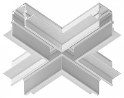 Соединитель X-образный для треков Ambrella Light GL GL3357 цвет арматуры Белый