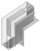 Соединитель угловой L-образный для треков встраиваемых Ambrella Light GL GL3362 цвет арматуры Белый-1
