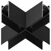 Соединитель X-образный для треков накладных Ambrella Light GL GL3376 цвет арматуры Черный