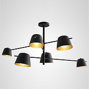 Люстра на штанге Imperiumloft GODA GODA01 цвет плафона/подвески Черный, цвет арматуры Черный