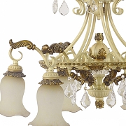 Люстра Dio D’Arte Gradara Gradara E 1.1.6.200 CA цвет плафона/подвески Белый, Прозрачный, цвет арматуры Бежевый-3