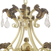 Люстра Dio D’Arte Gradara Gradara E 1.1.6.200 CA цвет плафона/подвески Белый, Прозрачный, цвет арматуры Бежевый-4