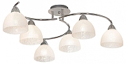 Люстра на штанге Lussole Zungoli GRLSF-1603-06 цвет плафона/подвески Белый, цвет арматуры Хром