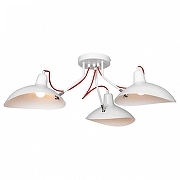 Люстра Lussole Navajo GRLSP-8126 цвет плафона/подвески Белый, цвет арматуры Белый, Красный