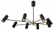 Люстра Lussole Duncan GRLSP-8252 цвет плафона/подвески Черный, цвет арматуры Черный