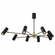 Люстра Lussole Duncan GRLSP-8252 цвет плафона/подвески Черный, цвет арматуры Черный-1