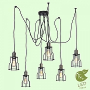 Люстра Lussole Shirley GRLSP-9310 цвет плафона/подвески Бронза, цвет арматуры Черный-1