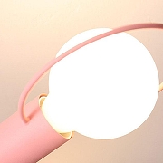 Люстра на штанге Imperiumloft HENDY hendy01 цвет плафона/подвески Белый, цвет арматуры Розовый-1