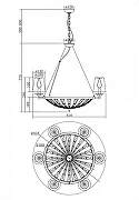 Люстра Maytoni Pantheon H021PL-06CH цвет плафона/подвески Белый, цвет арматуры Хром-4
