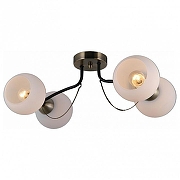 Люстра ILLUMICO IL0035 IL0035-4CSQ-79 BK AB цвет плафона/подвески Белый, цвет арматуры Бронза, Черный