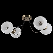 Люстра ILLUMICO IL0035 IL0035-4CSQ-79 BK AB цвет плафона/подвески Белый, цвет арматуры Бронза, Черный-1