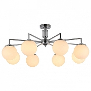 Люстра на штанге ILLUMICO IL0064 IL0064-8C-79 CR цвет плафона/подвески Белый, цвет арматуры Хром