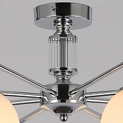 Люстра на штанге ILLUMICO IL0064 IL0064-8C-79 CR цвет плафона/подвески Белый, цвет арматуры Хром-3