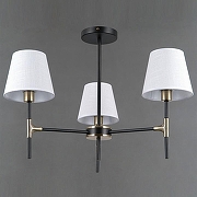 Люстра на штанге ILLUMICO CASTOR IL0185-3CSQ-24 BK AB CASTOR цвет плафона/подвески Белый, цвет арматуры Бронза, Черный-1