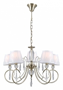 Люстра ILLUMICO CASTOR IL0193-5PSQ-24 AB CASTOR цвет плафона/подвески Белый, цвет арматуры Бронза