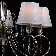 Люстра ILLUMICO CASTOR IL0193-5PSQ-24 AB CASTOR цвет плафона/подвески Белый, цвет арматуры Бронза-3